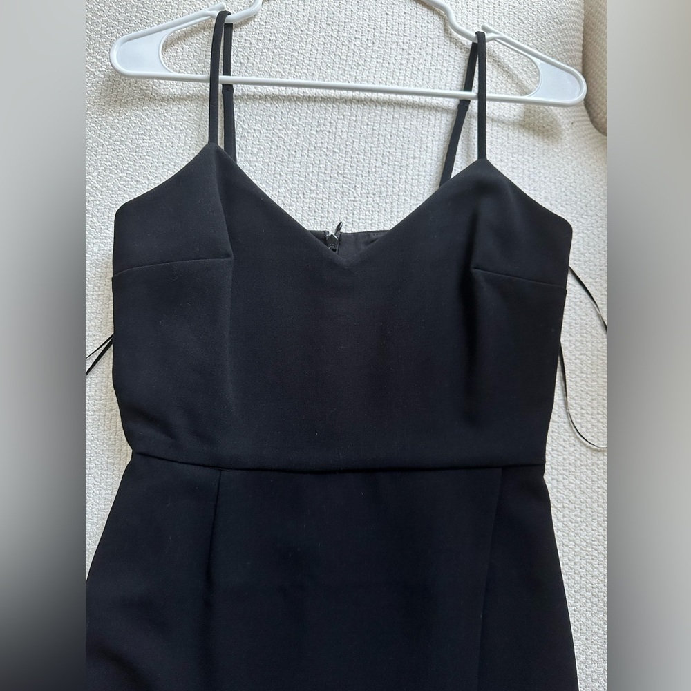 French Connection Black Asymmetric Mini Dress - Picture 3 of 11